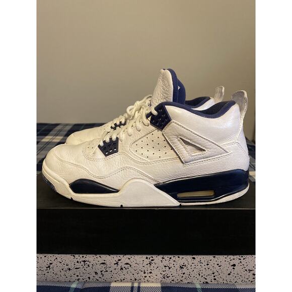 Size 9 - Jordan 4 Retro LS Legend Blue Men’s 2015 Restored, Used, 314254-107 main image 2